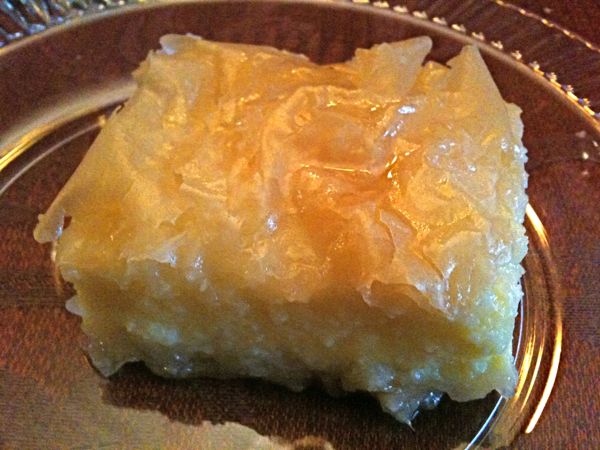 The best Galaktoboureko ever! Made by my mom of course!